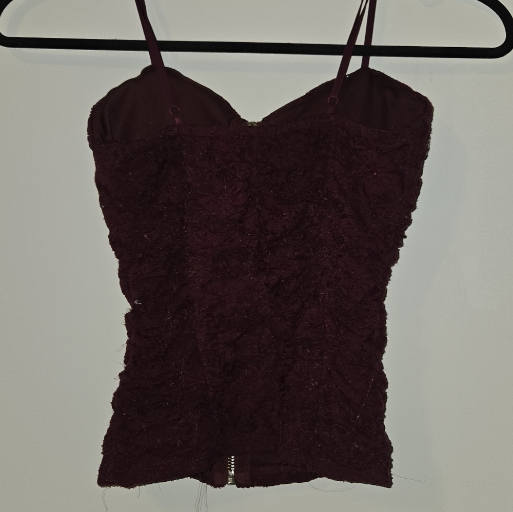 🎀Elegant Burgundy Women's Top - Picture 3 of 5
